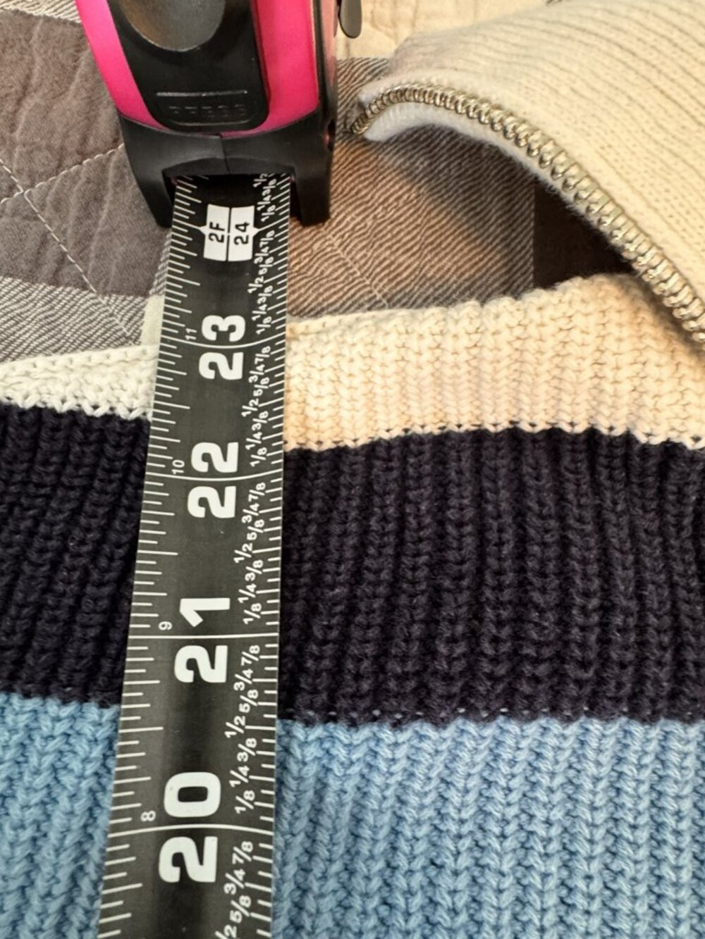 Aerie Beyond Oversized Quarter-Zip Sweater — Size Large - CG0534 - Picture 5 of 7